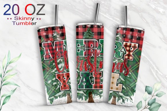20oz Skinny MerryChristmas Tumbler Wrap