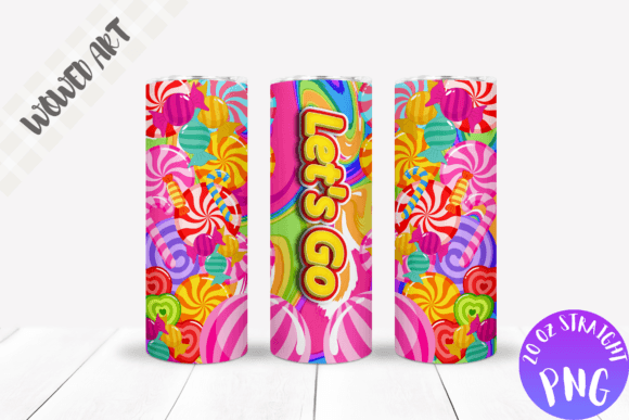 Candy 20 Oz Skinny Tumbler Wrap