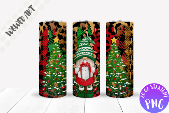 Christmas 20 Oz Skinny Tumbler Wrap