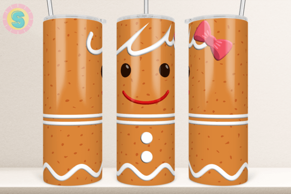 Christmas Gingerbread 20Oz Tumbler Wrap