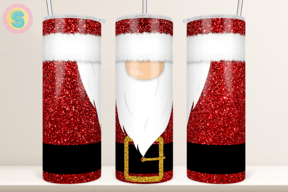 Christmas Gnome Glitter Tumbler Wrap