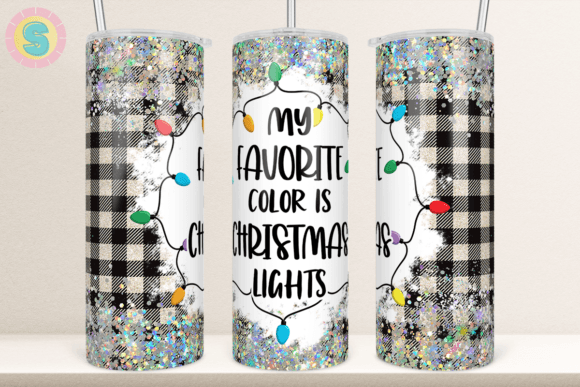 Christmas Lights Buffalo Plaid Tumbler
