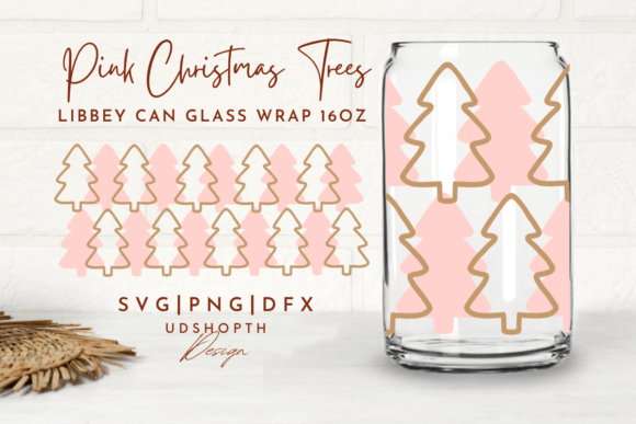 Christmas Tree Beer Can Glass SVG – 16oz