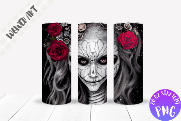 Devil Girl 20 Oz Skinny Tumbler Wrap