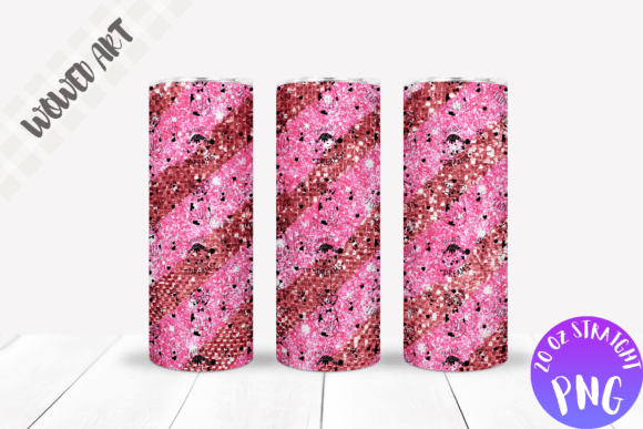 Glitter Cats 20oz Skinnt Tumbler Wrap