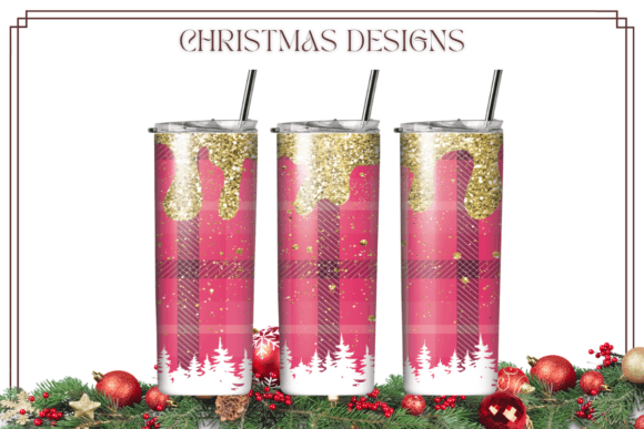 Glitter Christmas Tree Coffee Tumbler