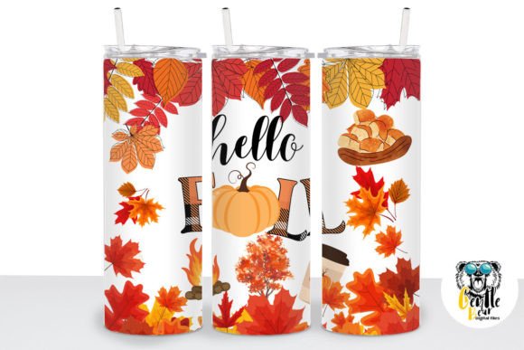 Hello Fall Tumbler Wrap