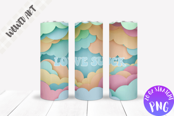 Love Suck 20 Oz Skinny Tumbler Wrap