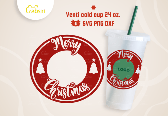 Merry Christmas 24oz Venti Cold Cup