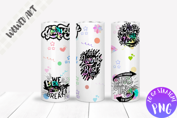 Quotes 20 Oz Skinny Tumbler Wrap