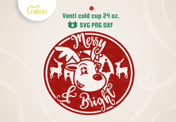 Rein Deer Merry and Bright Cold Cup