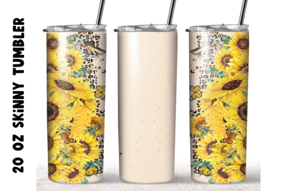 Sunflower Watercolor Sublimation Tumbler