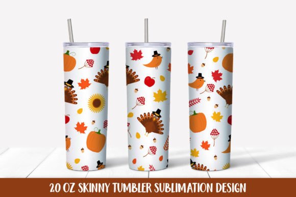 Thanksgiving Tumbler Wrap Sublimation