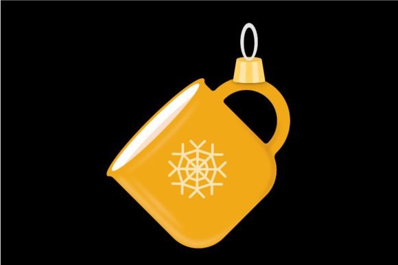 Yellow Cup Christmas Tree Decoration